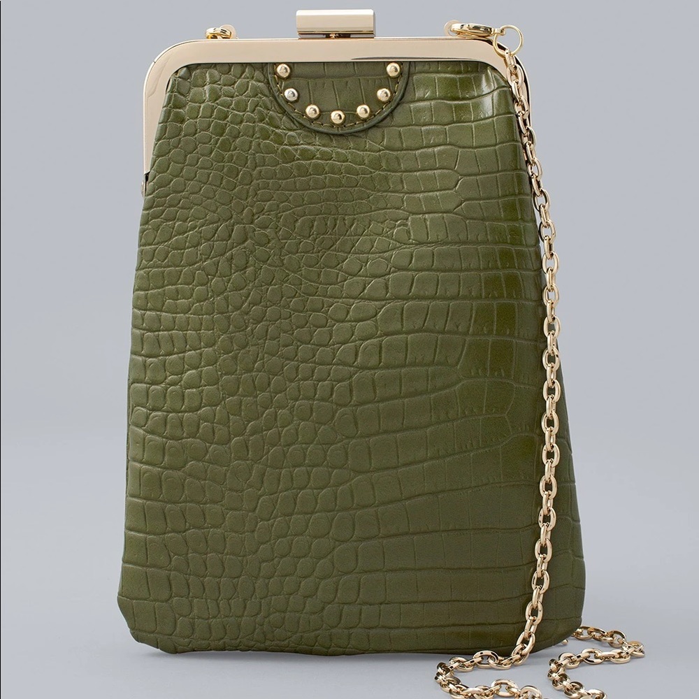 CROCODILE-EMBOSSED MINI BAG